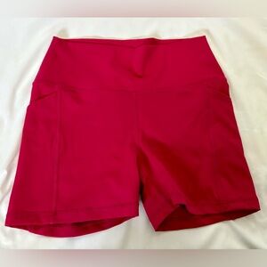Senita Athletics Lux High Waisted Rio Shorts- 3.75in- Raspberry